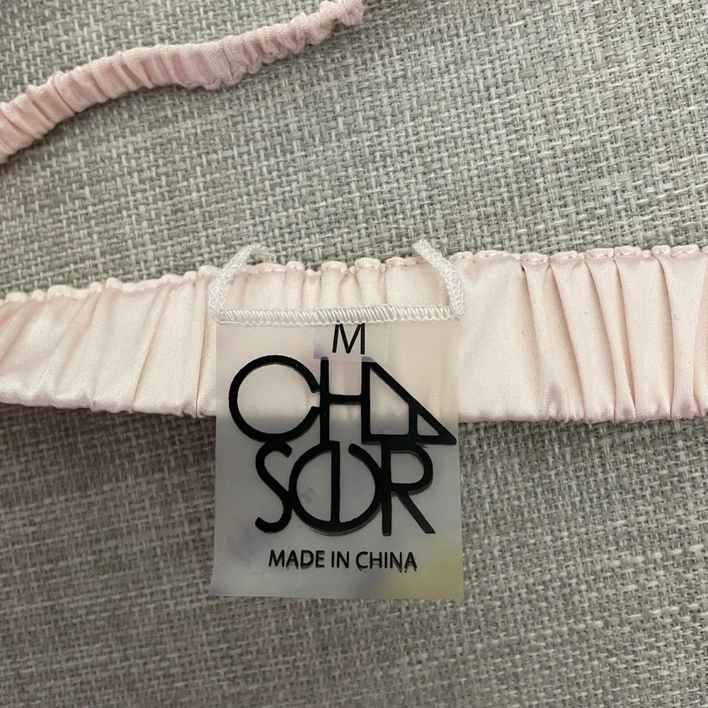 NEW Chaser Pink / Brown Silk Bralette Sz. M
